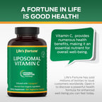 Life's Fortune Liposomal Vitamin C 2100 mg Immune Support - 180 Capsules - image 8