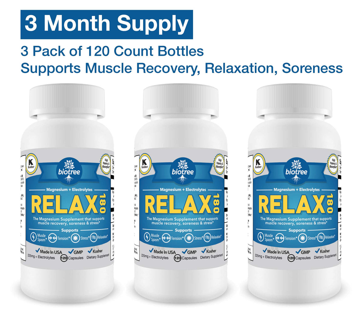 BioTree Labs Relax 180 Magnesium & Potassium - image 6