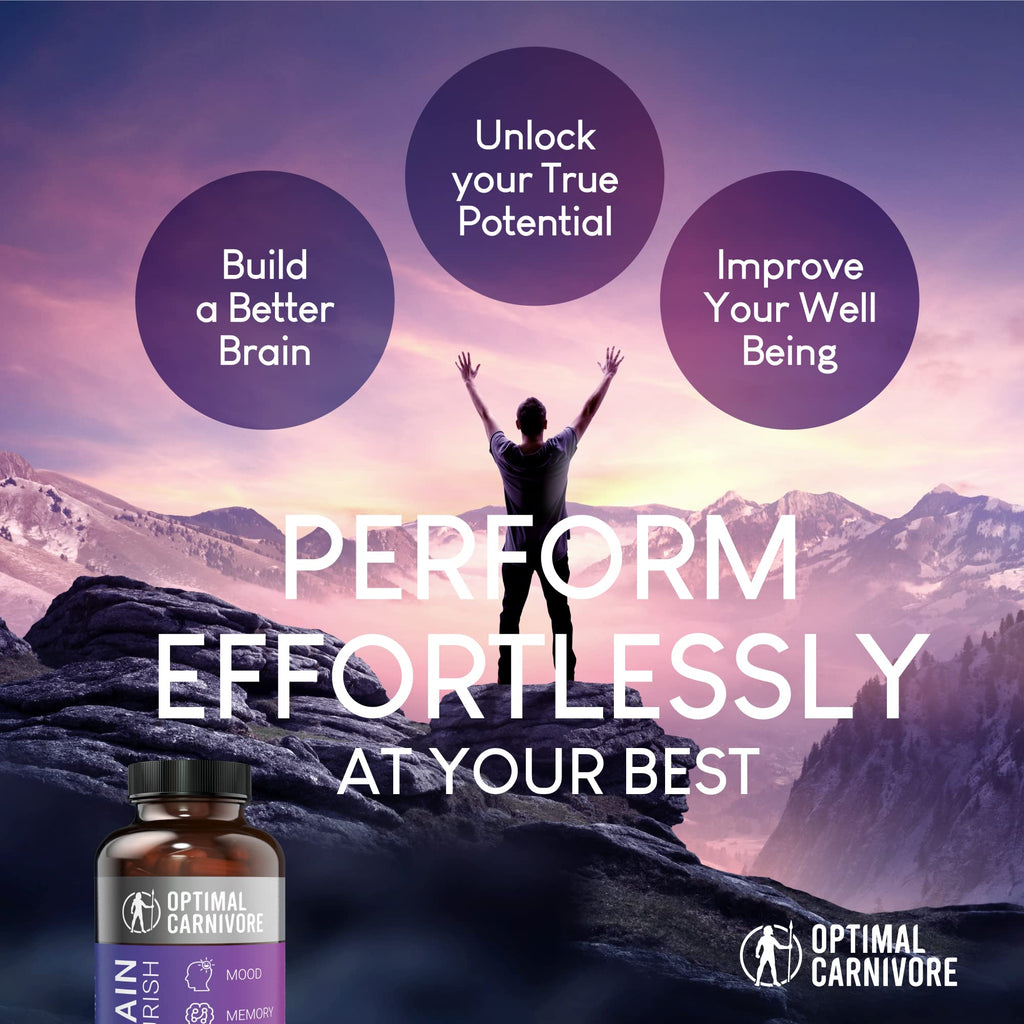 Optimal Carnivore Lions Mane & Beef Brain Capsules - 180 Count - image 3