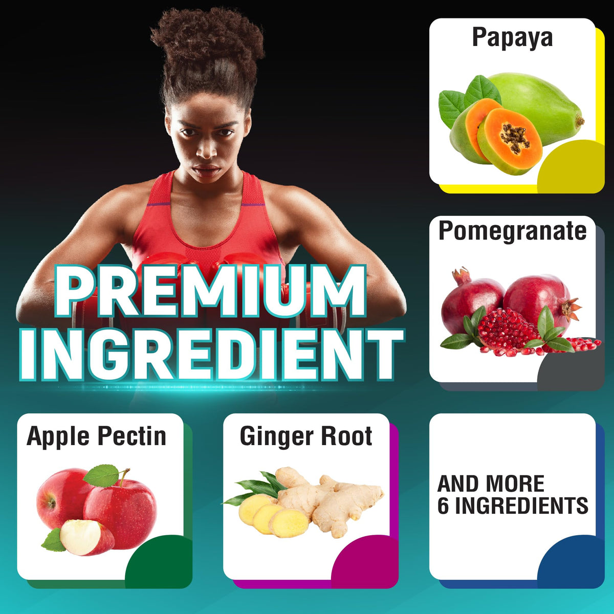 CIVIMUNA Papaya Capsules with Pomegranate & Apple Pectin - 150 Capsules - image 4