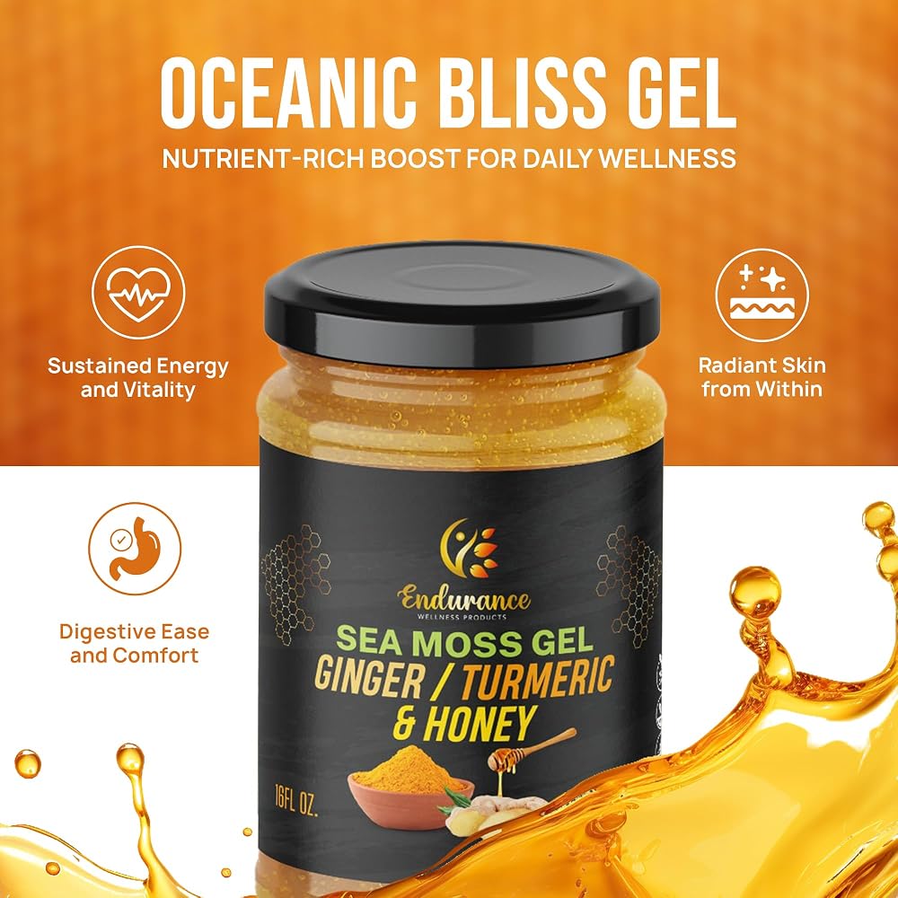 Endurance Wellness Products Sea Moss Gel Infused with Succulent