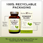 Herbal Roots Organic Ginkgo Biloba Brain & Memory Support - 60 Capsules - image 7