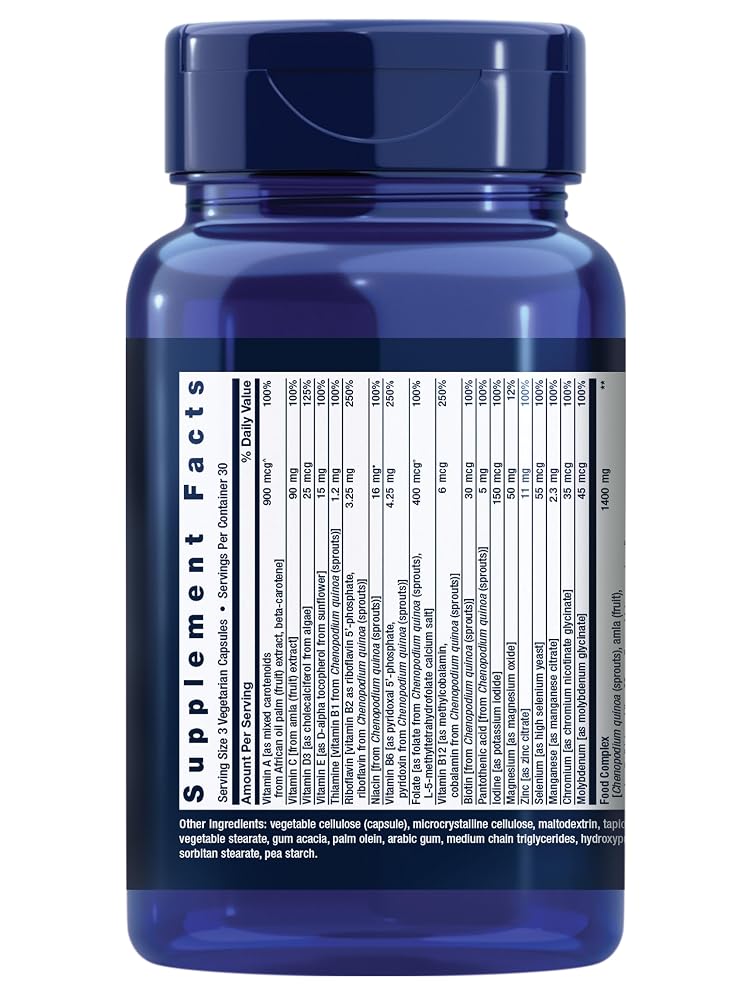 Life Extension Whole Food Multivitamin, Plant-Derived - 90 Capsules - image 2