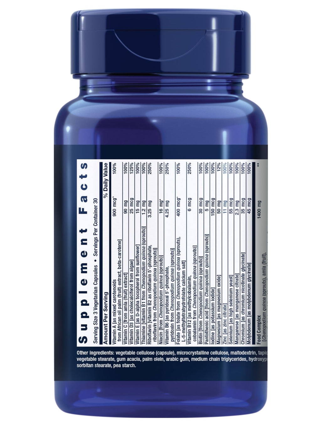 Life Extension Whole Food Multivitamin, Plant-Derived - 90 Capsules - image 2