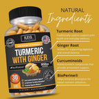 Kaya Naturals Turmeric Curcumin Supplement with Ginger & Bioperine - image 5