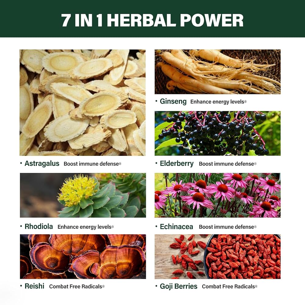 Verdeherb Astragalus Herbal Supplement Immune Support - 2 oz - image 3