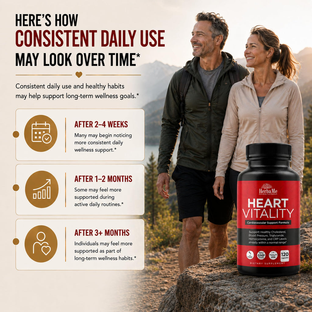 HerbaMe Heart Health Supplement for Circulation Support - 120 Capsules - image 6