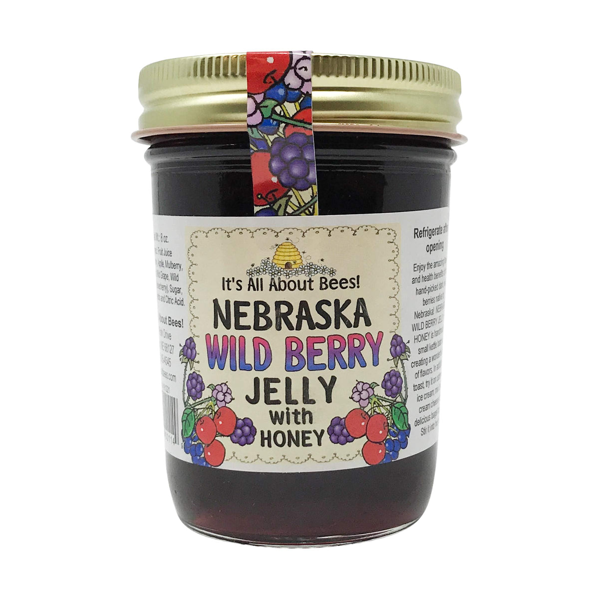 It's All About Bees! Nebraska Wild Berry Jelly - 8 oz
