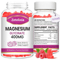 Zetelixia Magnesium Glycinate Gummies, Raspberry Flavor, 60 Count