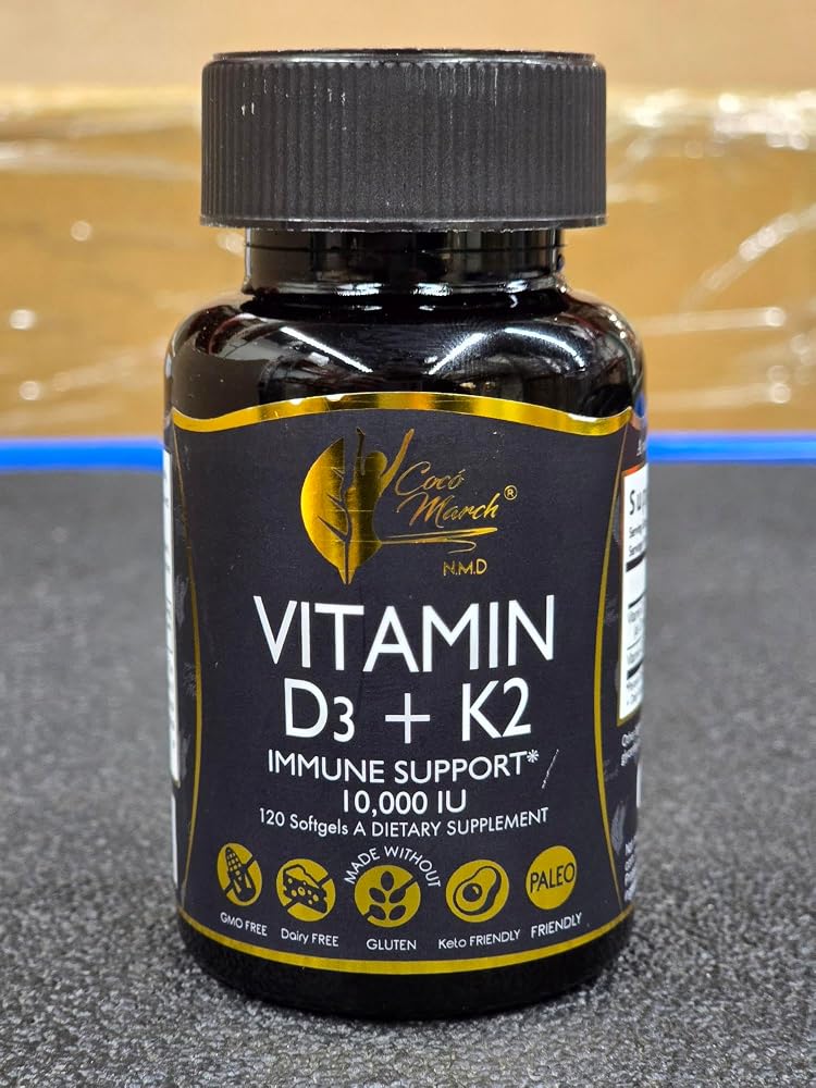 Cocó March N.M.D Vitamin D3+K2 10,000 IU - 120 Softgels - image 2