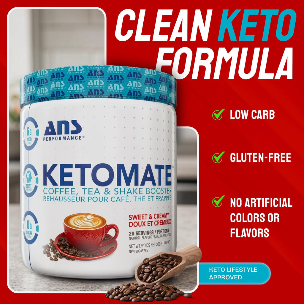 ANS Performance Ketomate Sugar Free Coffee Creamer Powder - 20 Servings - image 4
