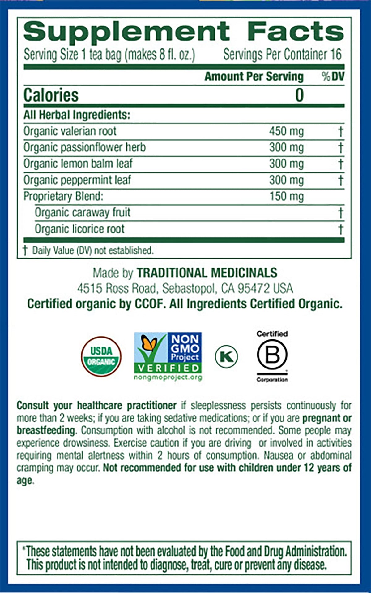 Traditional Medicinals Organic Nighty Night Extra Valerian Herbal Tea - image 5