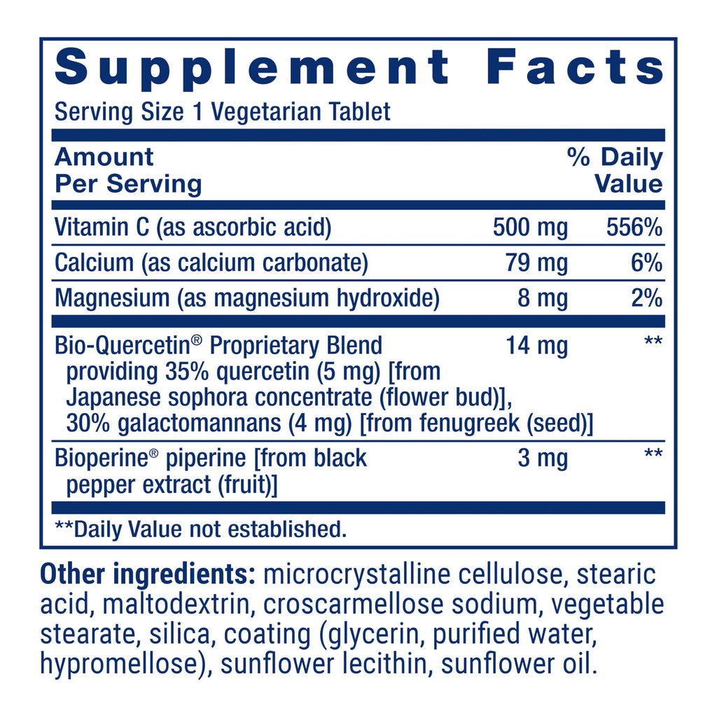 Life Extension Fast-C and Bio-Quercetin Immune Support - 60 Tablets - image 3