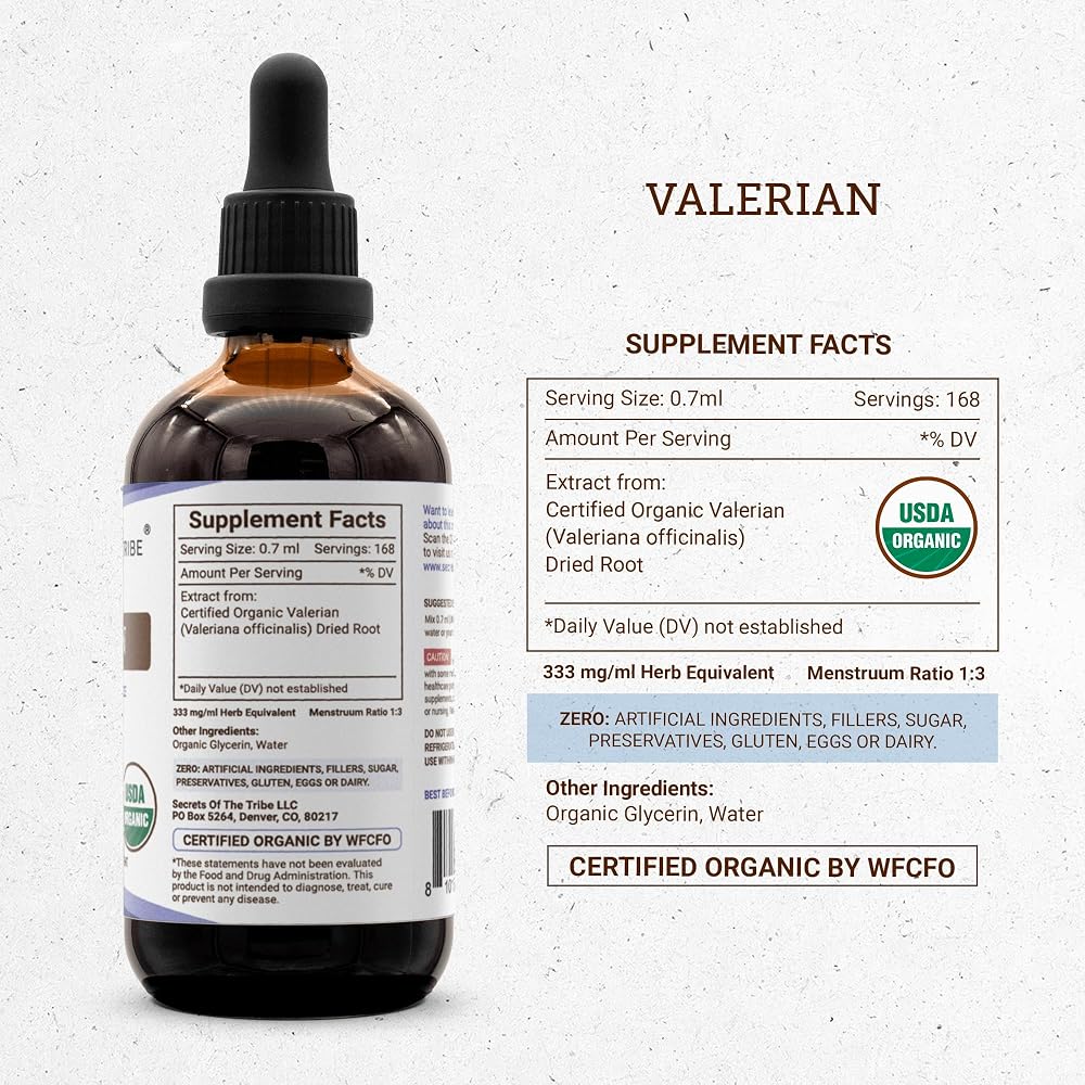 Secrets of the Tribe Valerian USDA Organic