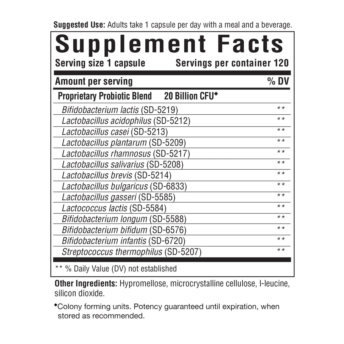 Innate Response Formulas Flora 20-14 Probiotic Ultra Strength - 120 Capsules - image 2