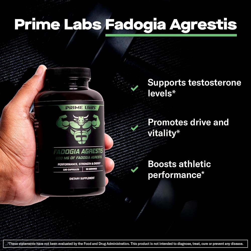 Prime Labs Fadogia Agrestis for Men 600 mg - 180 Capsules - image 2