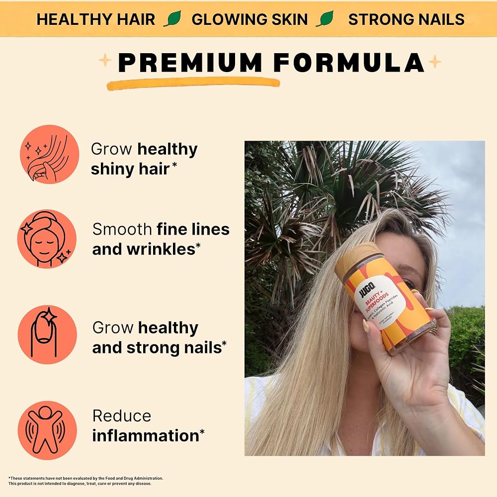 Jugo Beauty + Superfoods Collagen Gummies for Hair, Skin & Nails - 40 Count - image 3