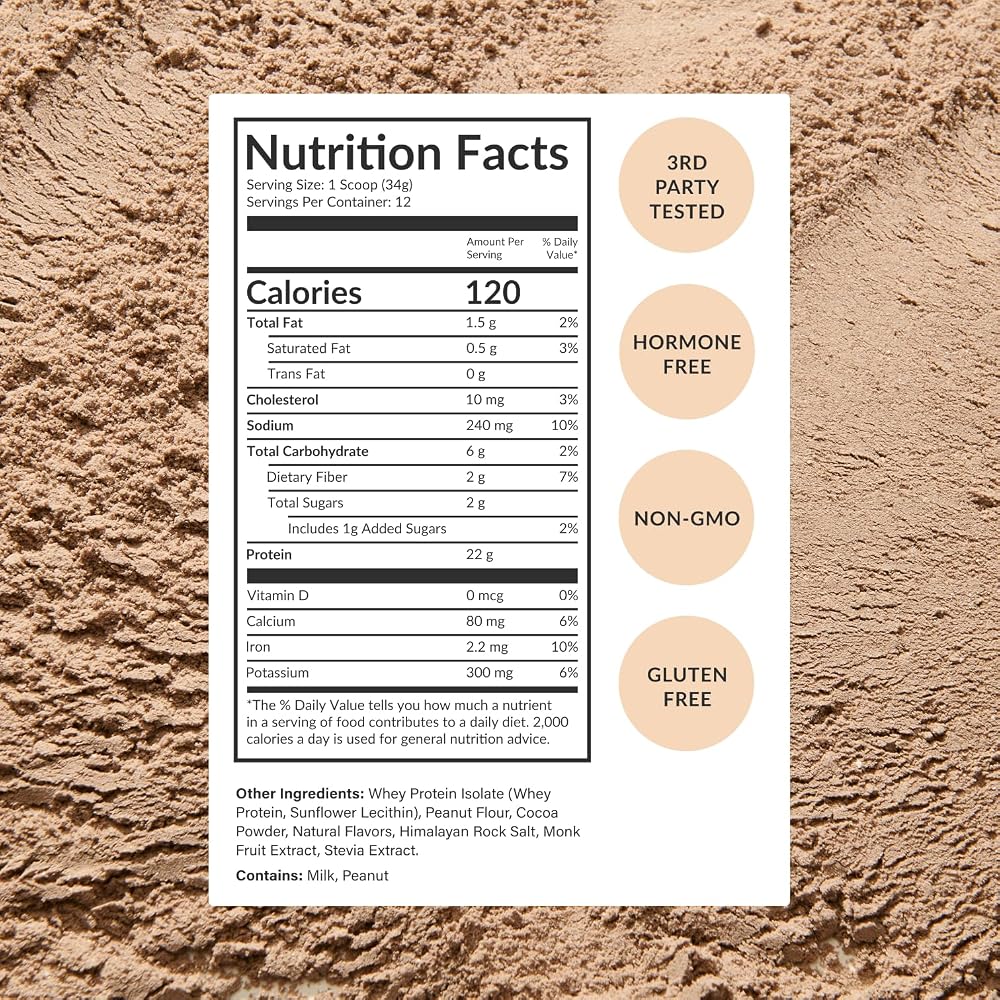 BEAM Grass Fed Whey Protein Powder Chocolate Peanut Butter - 12 Servings - image 7