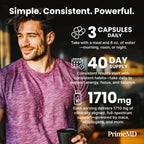 PrimeMD Maca Root Ashwagandha 1710mg with DHEA - 120 Capsules - image 6