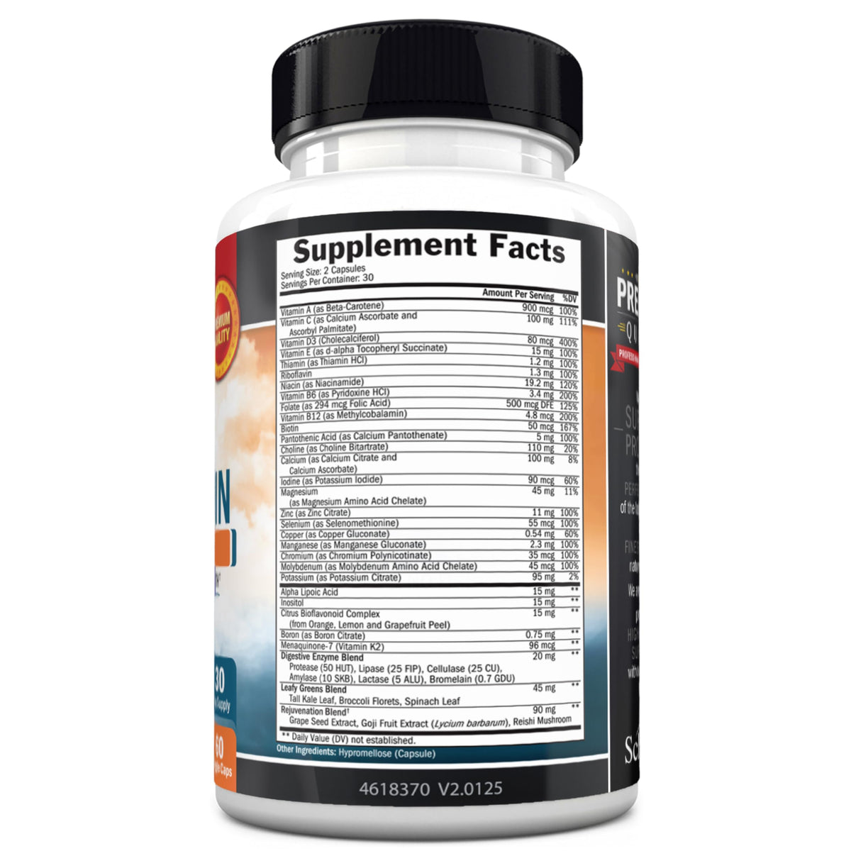 BioSchwartz Mens Multivitamin with Vitamin C A B D3 E Zinc for Immune