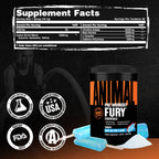 Animal Fury Advanced Pre Workout Powder Blue Ice Pop - 30 Servings - image 7