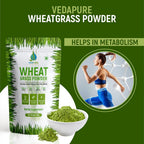 VEDAPURE Organic Wheat Grass Powder 100% Whole-Leaf - 3.5 oz - image 4