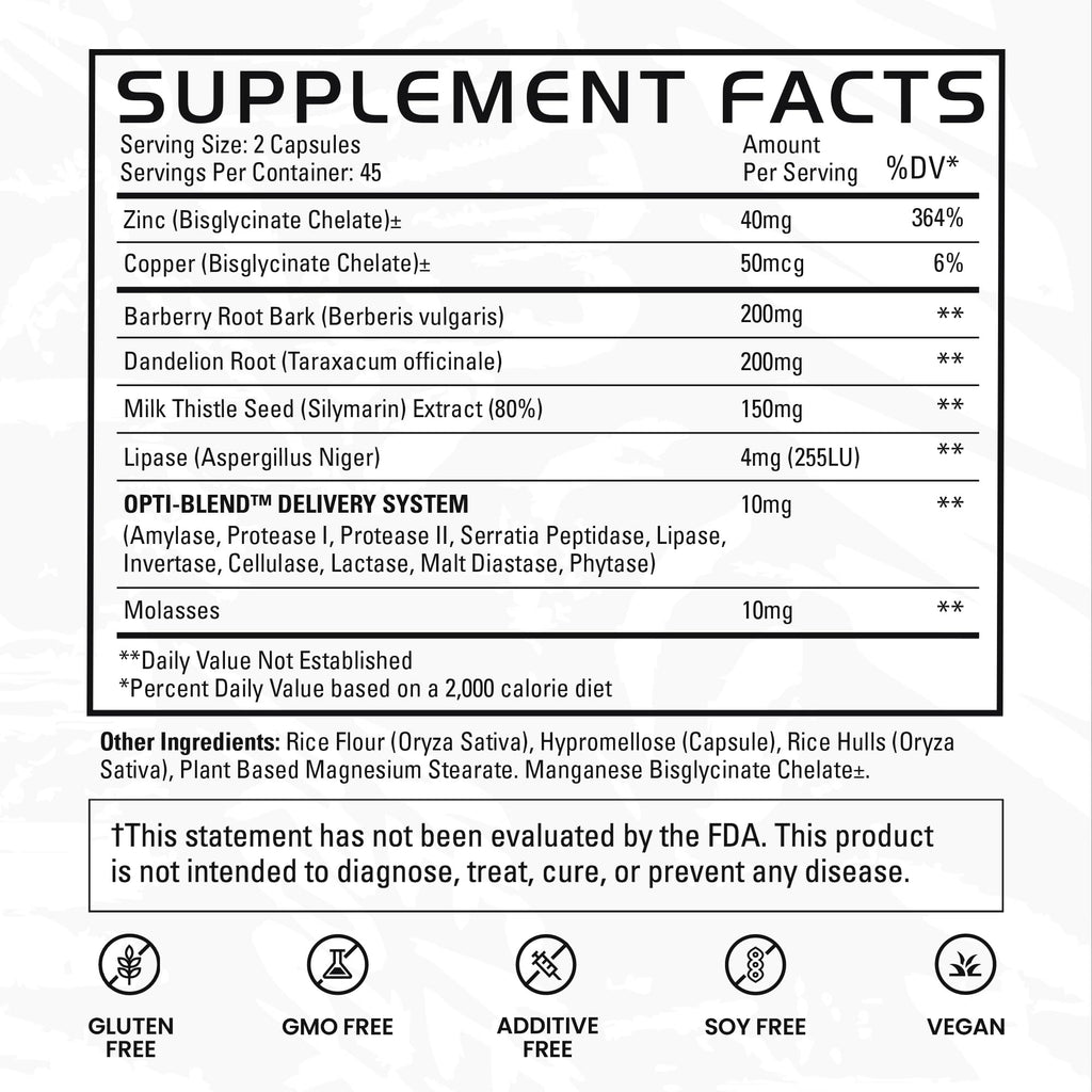 Gains in Bulk Liv Clean Liver & Kidney Cleanse - 60 Capsules - image 7