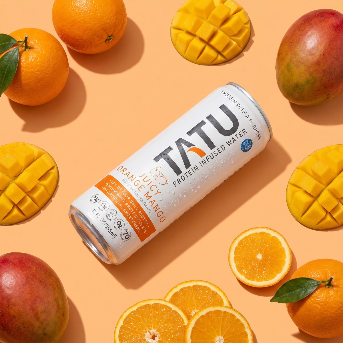 TATU Protein Water Juicy Orange Mango 15g Whey Isolate - Pack of 4 - image 5