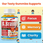 Therefore B.Brainy Focus Gummies for Kids & Teens - 60 Gummies - image 4