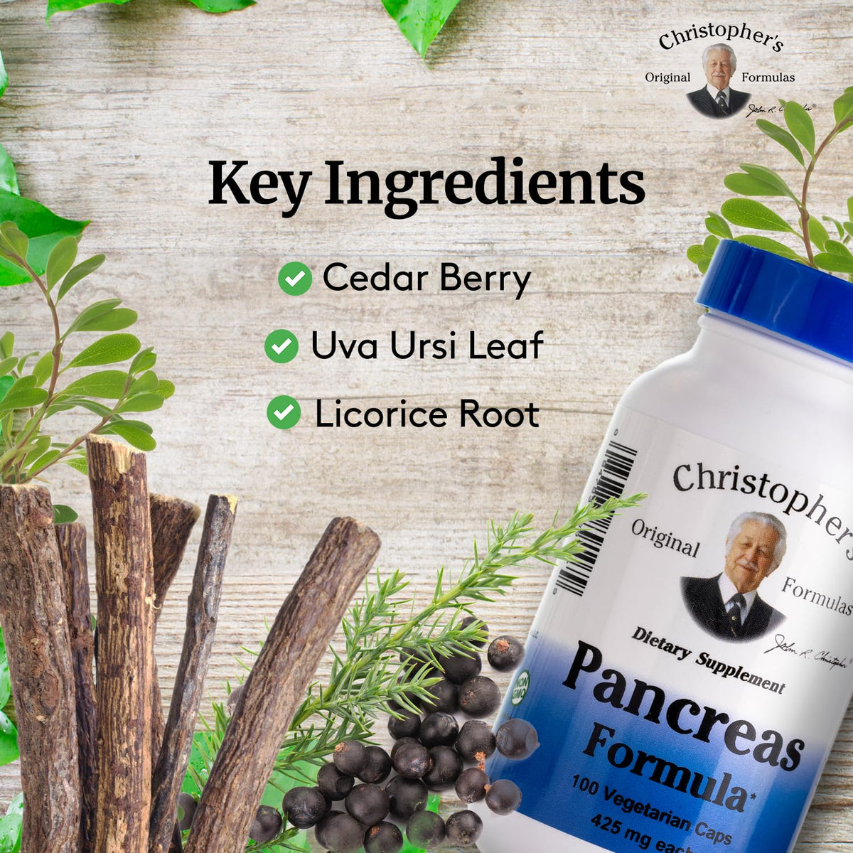Christopher's Original Formulas Pancreas Formula - 100 Capsules - image 3