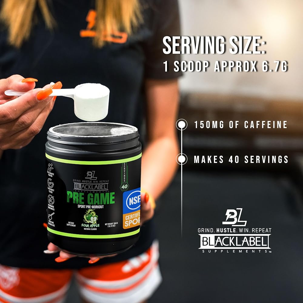 Blacklabel Supplements PRE-Game Pre Workout Powder