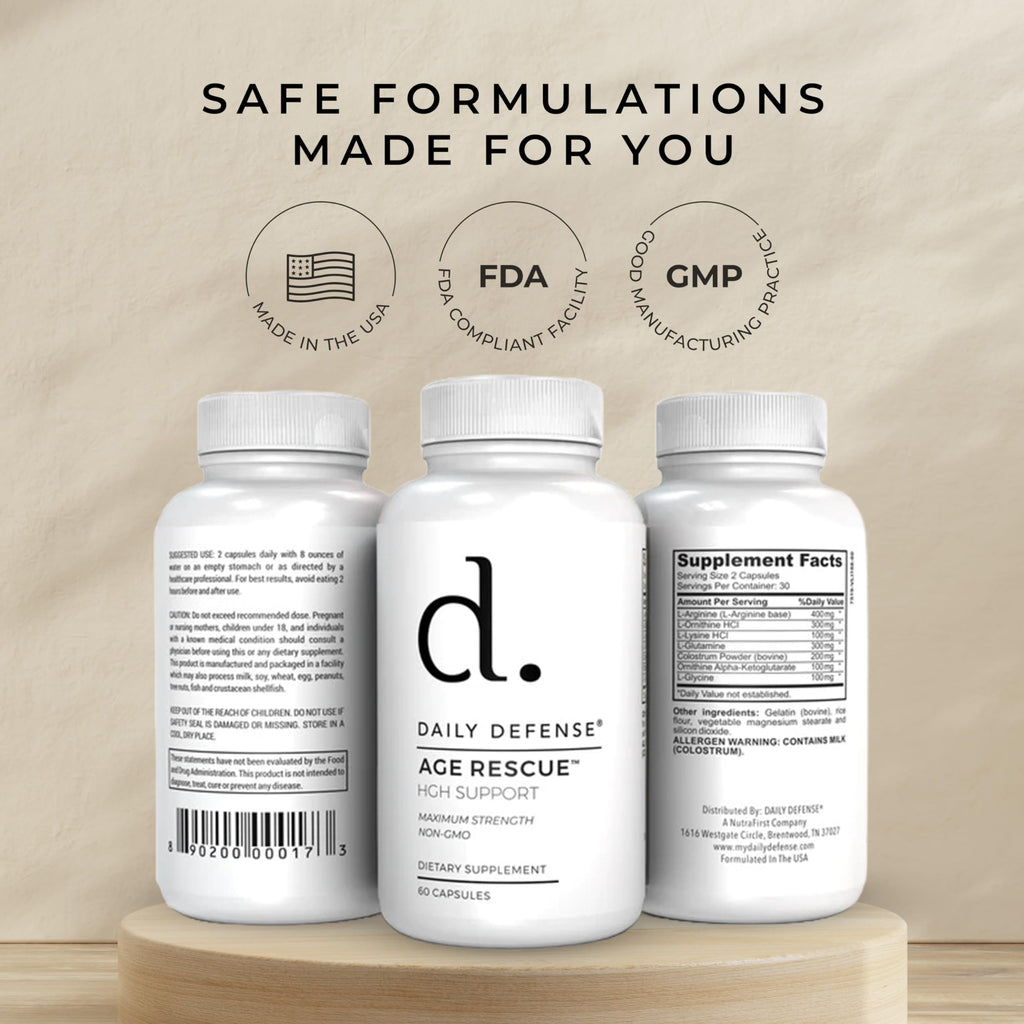 Daily Defense Age Rescue Anti Aging Amino Acids - 60 Capsules - image 6