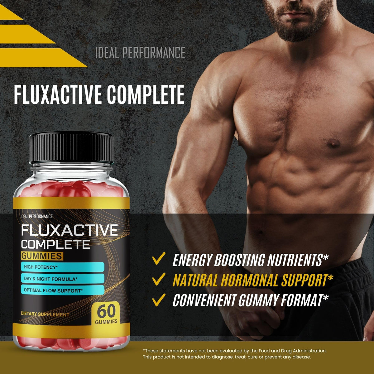 IDEAL PERFORMANCE Fluxactive Complete Gummies Max Strength - 180 Gummies - image 6