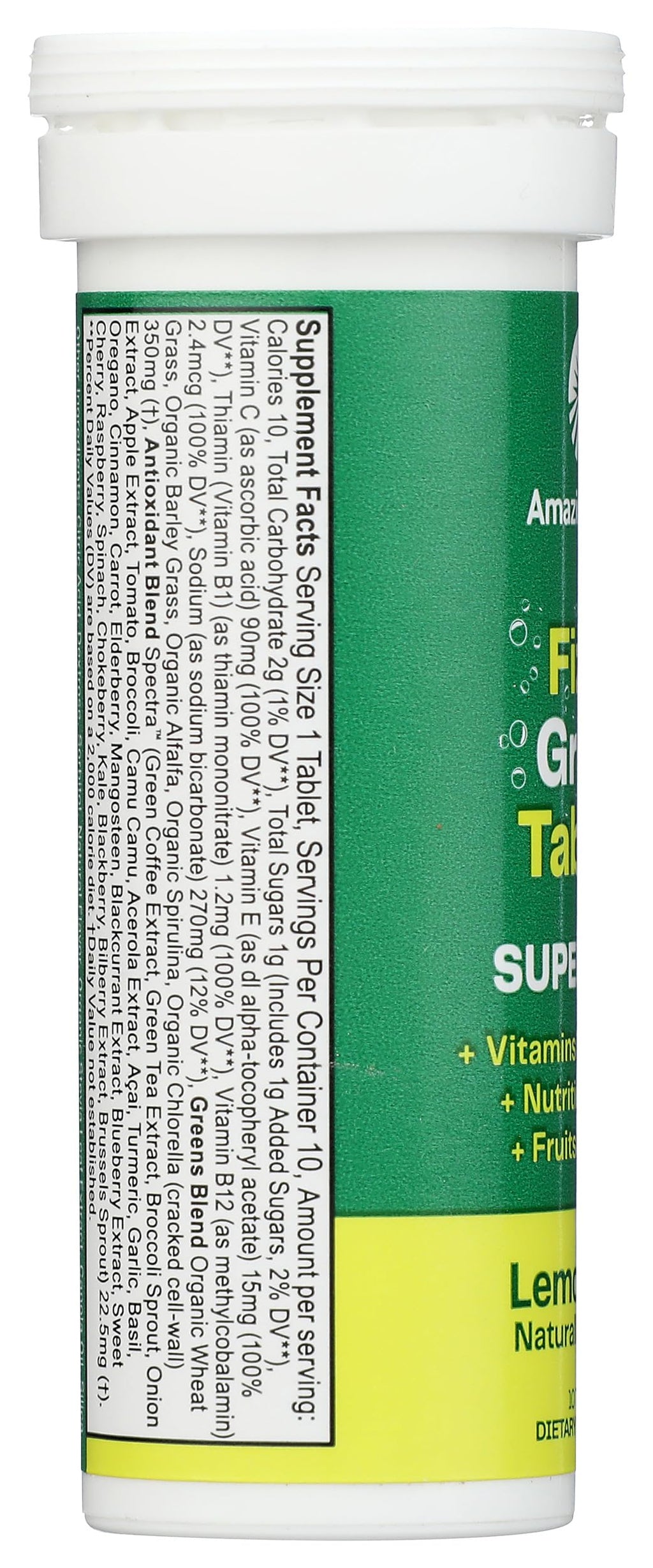 Amazing Grass Lemon Lime Green Superfood Drink Tabs - 10 Tablets - image 5
