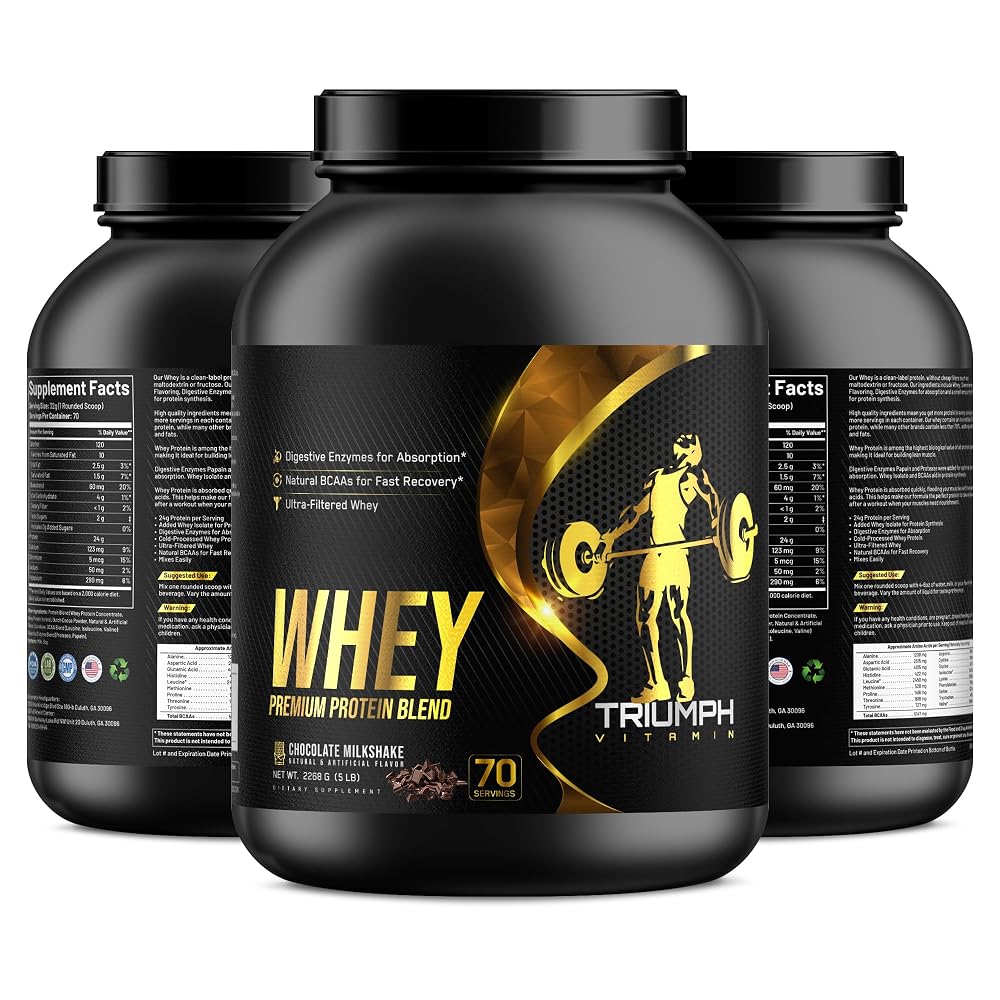 TRIUMPH VITAMIN Whey Protein Chocolate - 5 lb - image 2