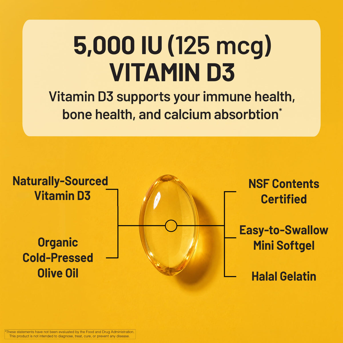 NatureWise Vitamin D3 Supplement, Immune Support