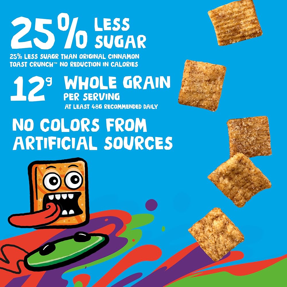 Cinnamon Toast Crunch 25% Less Sugar Cereal - 96 Single Serve Bowls - image 5