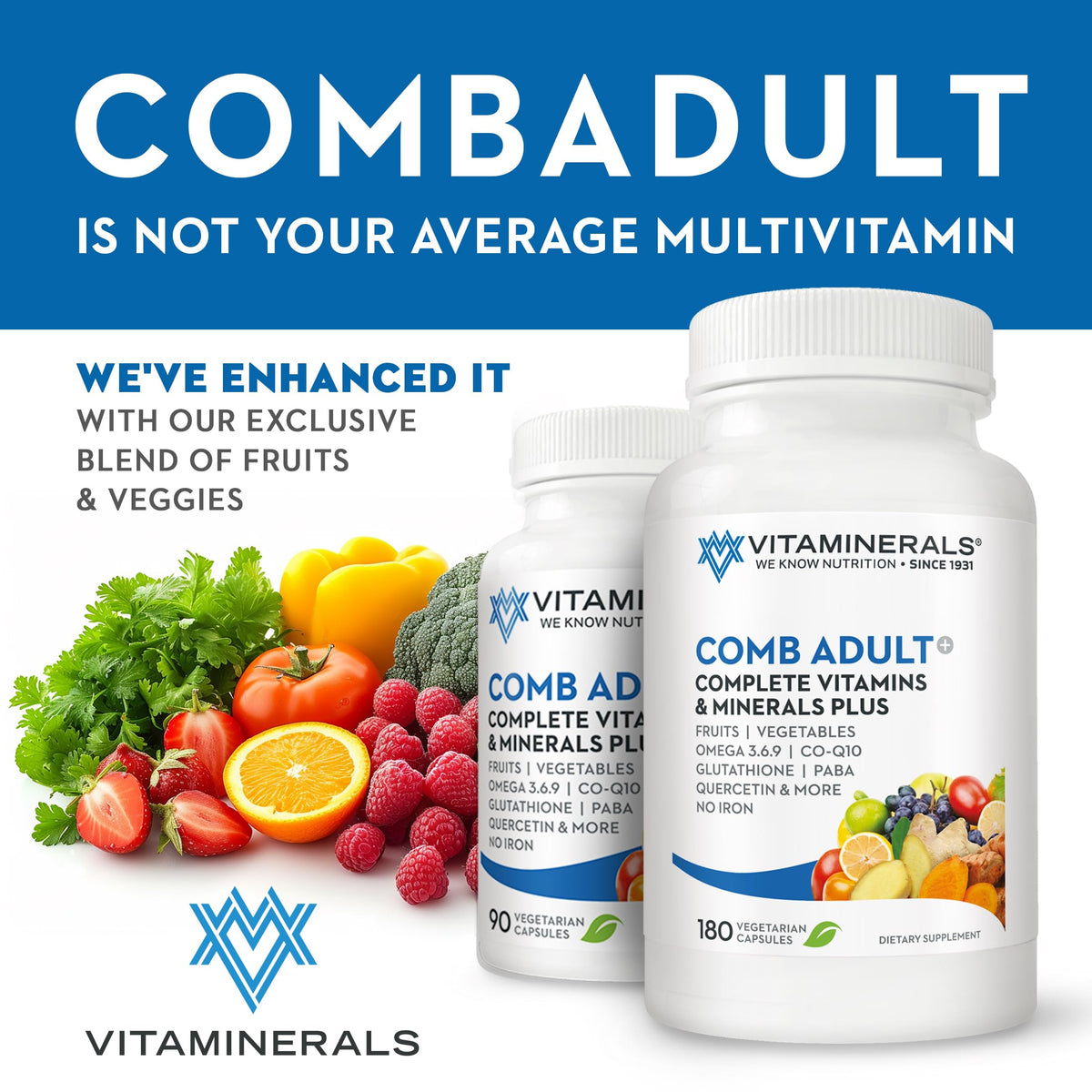 Vitaminerals CombAdult Comprehensive Vitamin & Mineral Formula