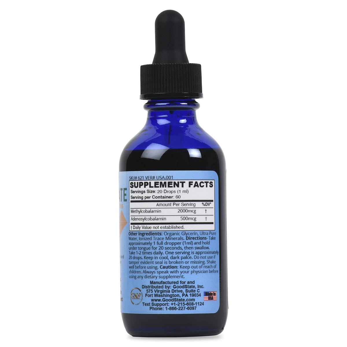 Good State Vitamin B12 Liquid Supplement Vegan - 2 Fl Oz - image 2