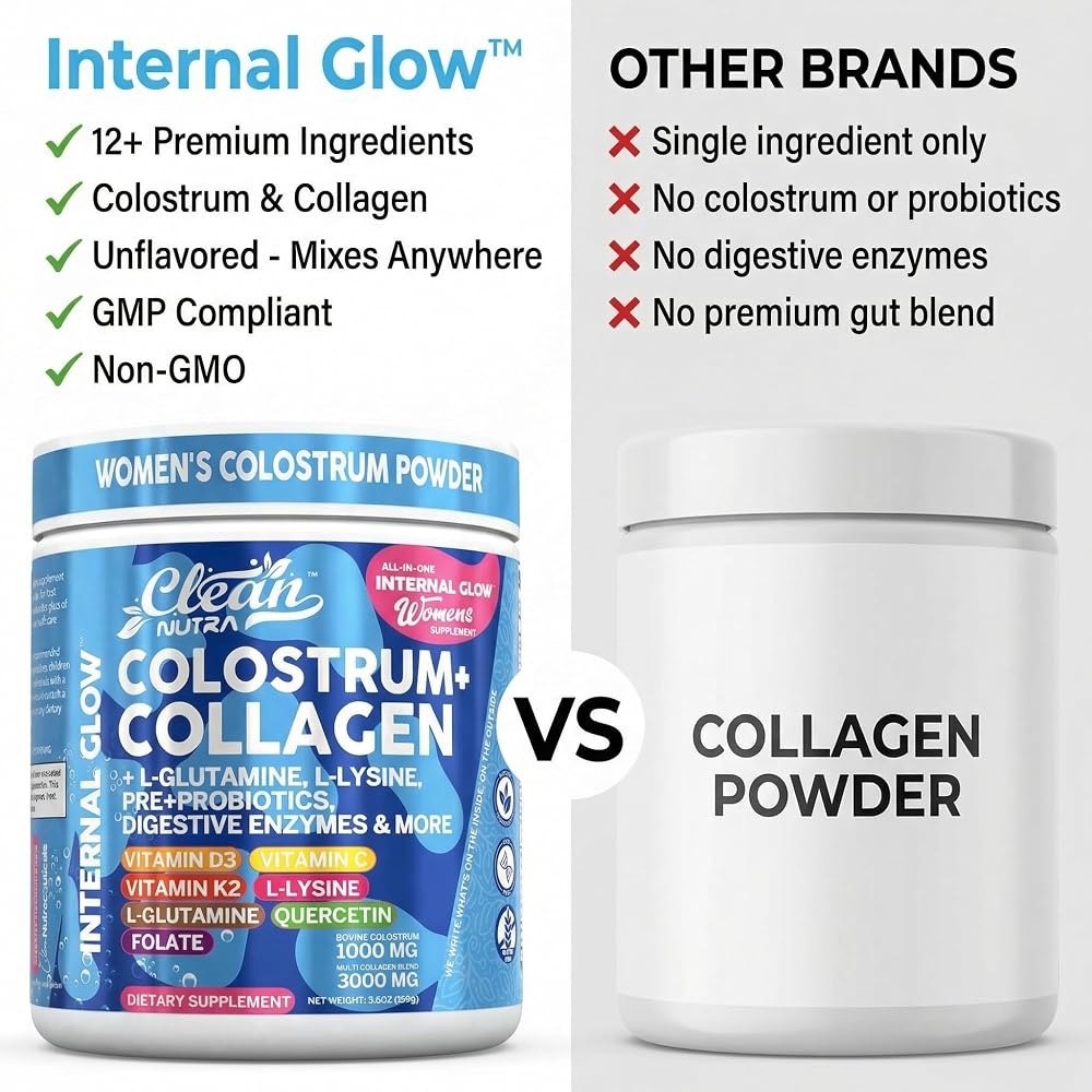 Clean Nutraceuticals Bovine Colostrum Powder with Collagen Peptides - 9.5 oz - image 7