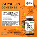 Wild & Organic Product Image Cat's Claw Herbal Supplement 1000 mg