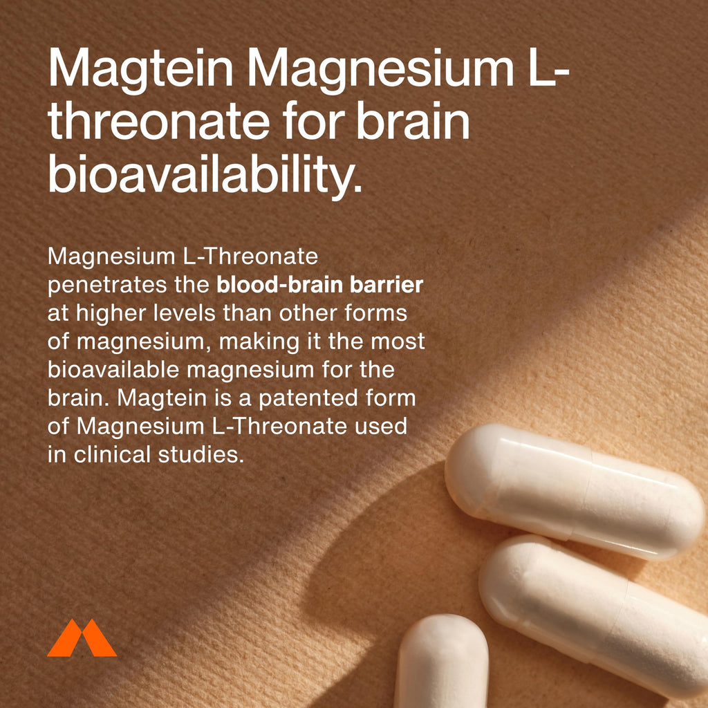 Momentous Magtein Magnesium L-Threonate for Cognitive Health - 90 Capsules - image 3
