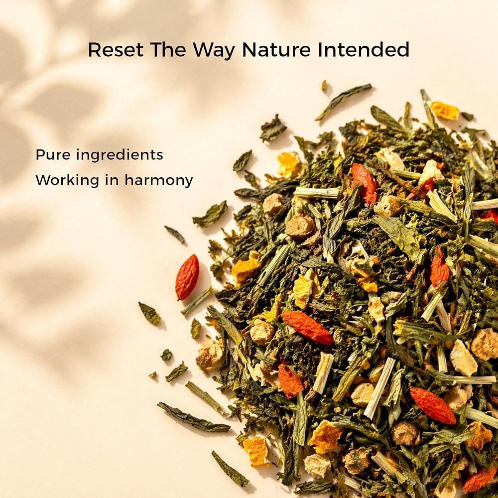 Pure And Easy Tea, Detox Delight Tea for Daily Reset, Whole Leaf - image 3