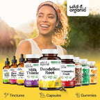 Wild & Organic Dandelion Root Capsules Liver Support - 120 Capsules - image 6