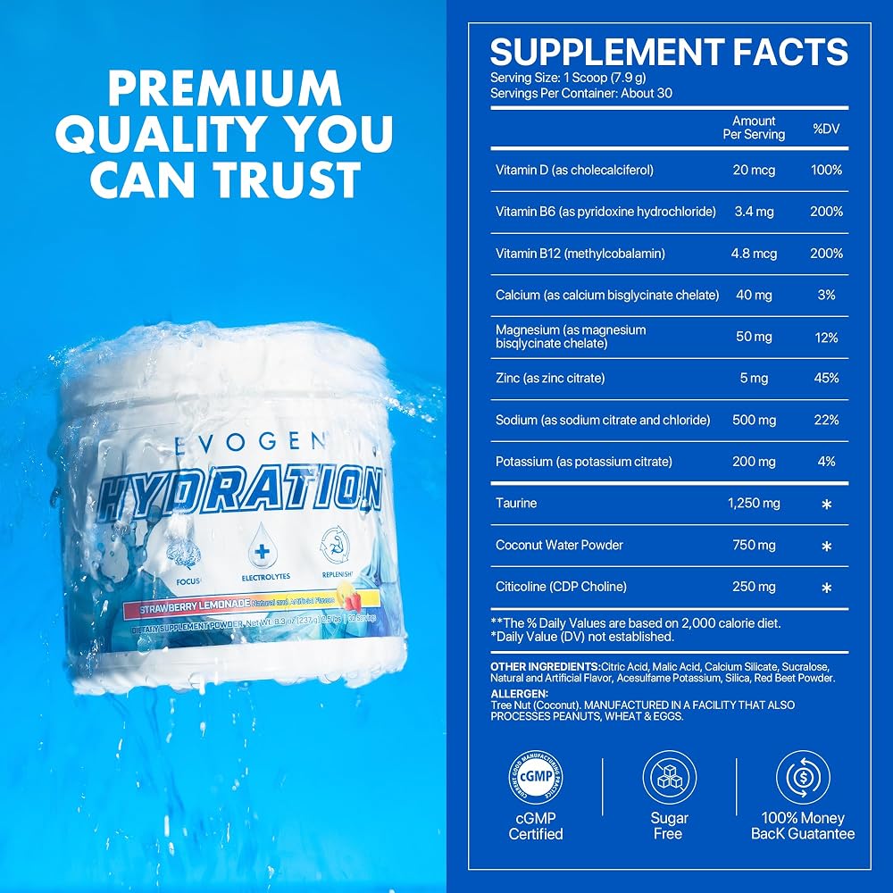 Evogen Hydration Full Spectrum Electrolyte Powder