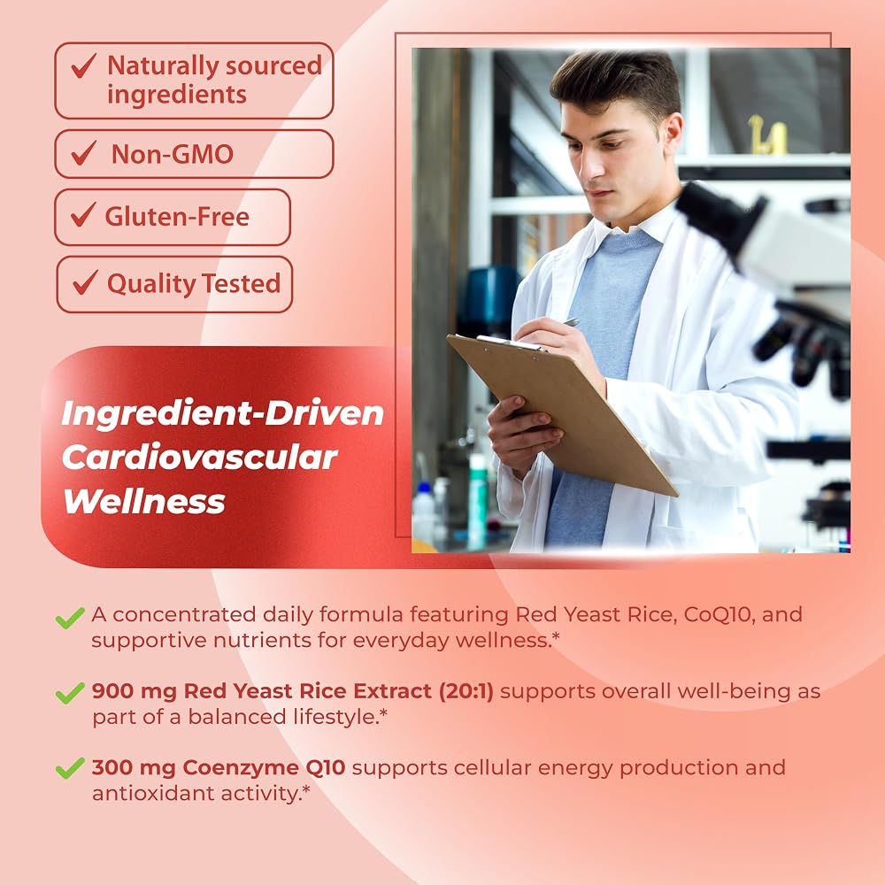 Sotalix Red Yeast Rice Complex 1,410 mg with CoQ10 - 150 Capsules - image 5