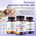 HarmoVira Alpha Lipoic Acid 8-in-1 Formula Cellular Wellness - 180 Capsules - image 8