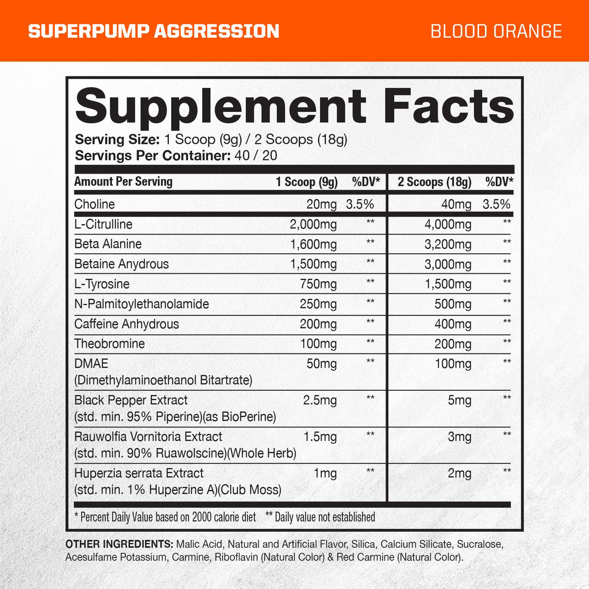 Gaspari Nutrition SuperPump Aggression Pre-Workout Powder - 40 Servings - image 2