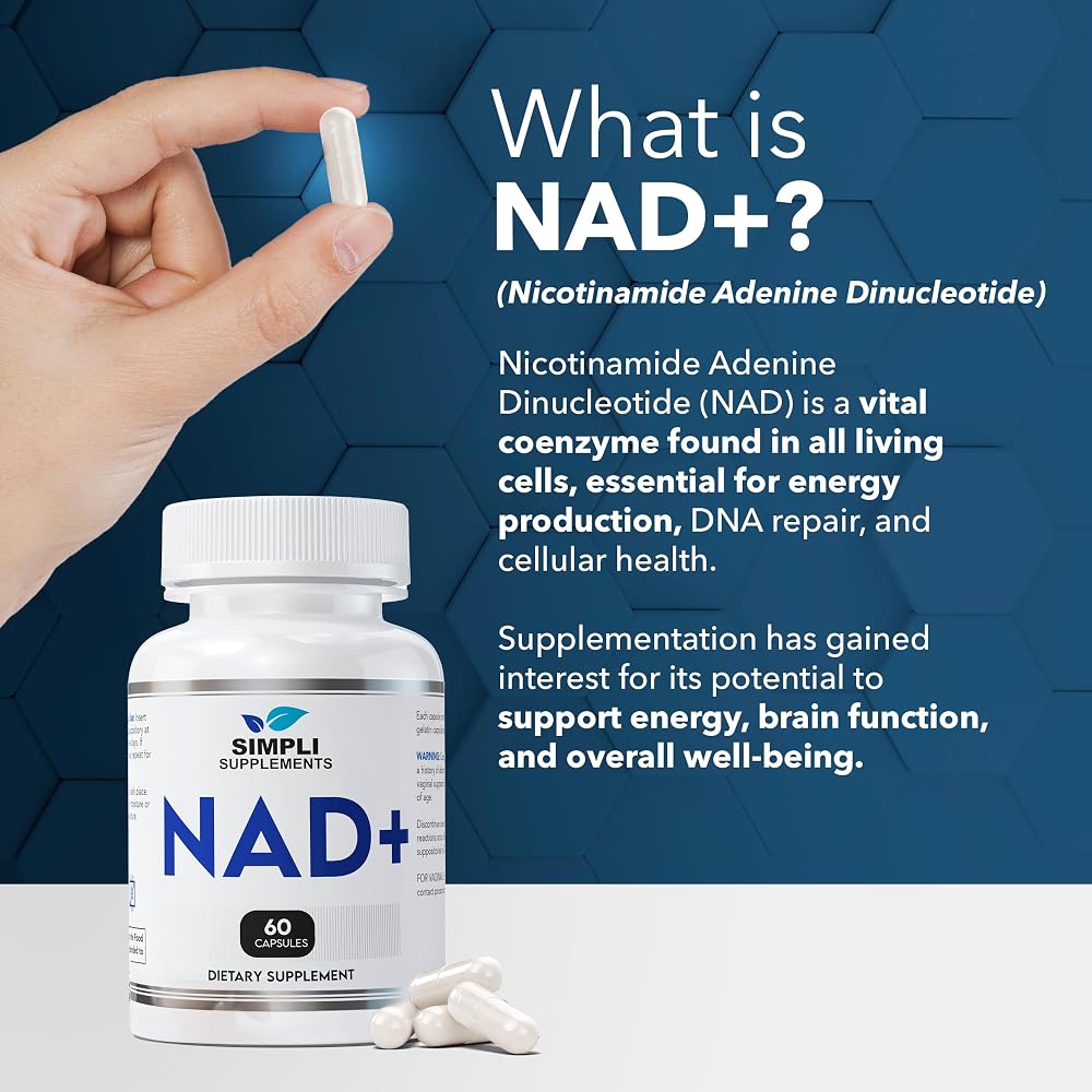 Simpli Supplements NAD Booster 500mg - 60 Capsules - image 4