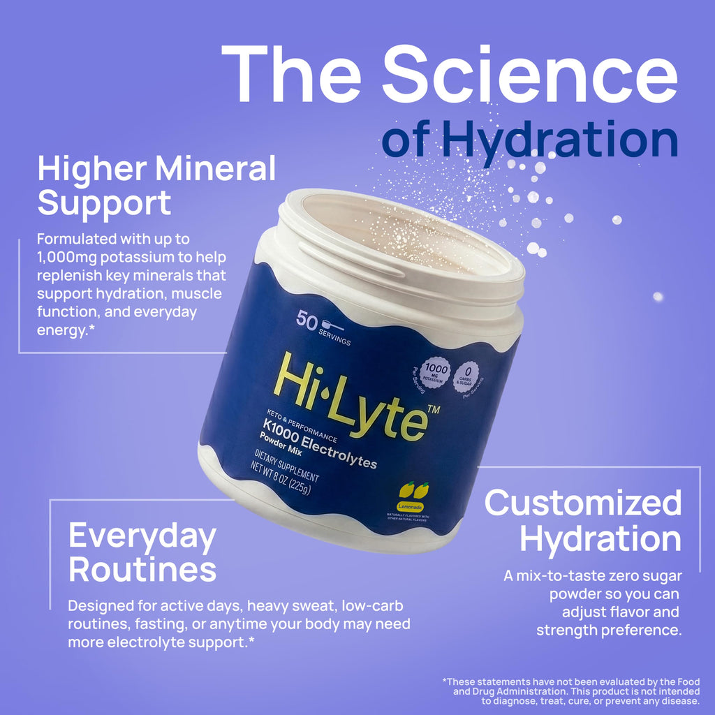 Hi-Lyte Keto K1000 Electrolyte Powder Lemonade - 50 Servings - image 4